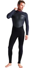 2025 C-Skins Mens Legend 4/3mm Back Zip Wetsuit - Black / Anthracite