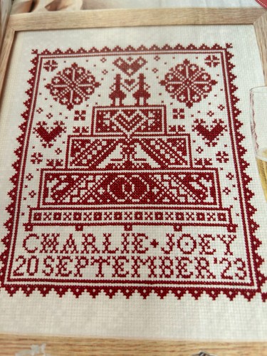 Wedding sampler cross - sampler,