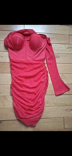Polly ruched mini dress in - ruched,