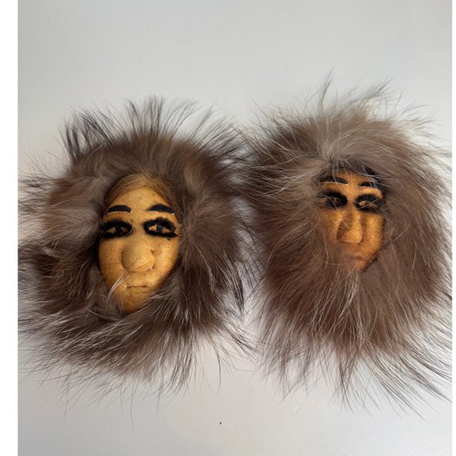 Vintage inuit fur face - inuit,