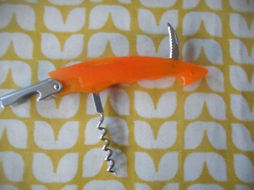 Old multi bottle opener orange - bottle, opener,orange