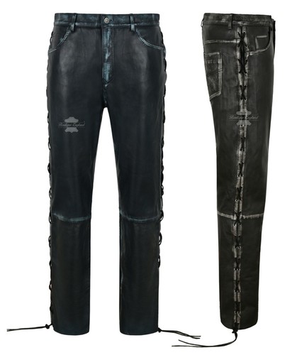 Men biker laced vintage - biker,