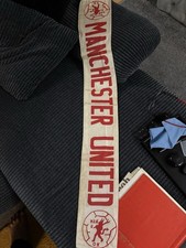 Rare Silk Old Manchester United Scarf Man Utd
