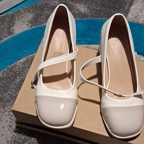 White mary jane - mary, shoes