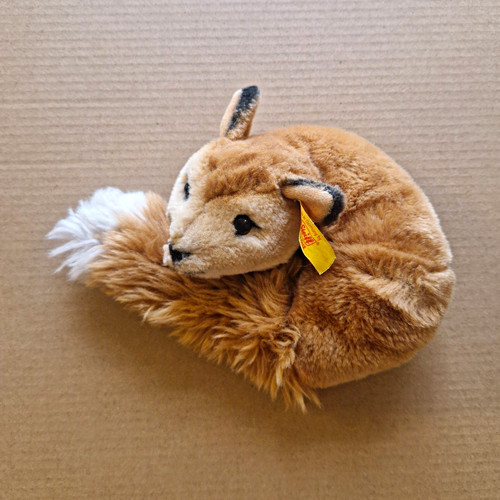 Vintage steiff mini curled fox - steiff,