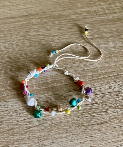 Colourful beach bead seashell - colourful,