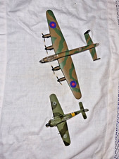 Two metal model WWII airplanes