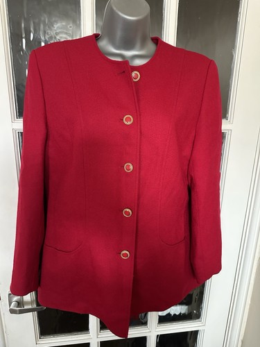 Red wool ladies vintage - ladies,