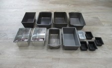 Job lot bundle used loaf bread cake baking tins x 13