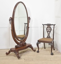 19th-century cheval mirror |