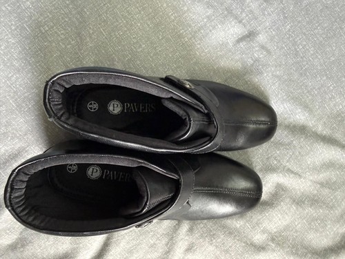 Pavers black fit - black, leather