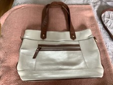 TOMMY AND KATE - White Leather Handbag.Preowned