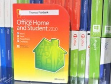 Microsoft Office 2010 Home & Student 3-User DVD 79G-01900 Word Excel Powerpoint