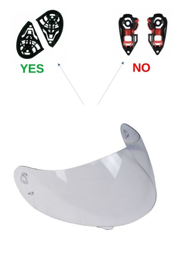 Clear helmet visor agv k4 - clear,