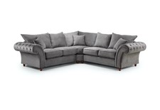 Nicola Corner Sofa In Grey