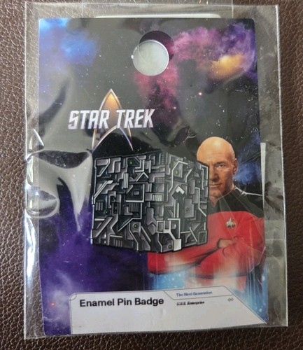 Star trek borg cube - cube, pin