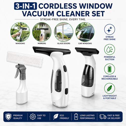 Rechargeable window vacuum - rechargeable,