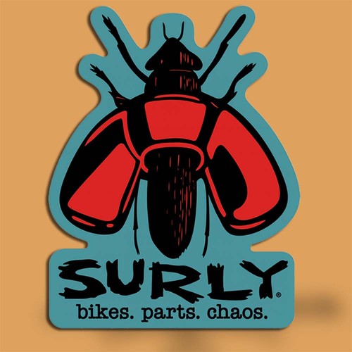 Surly bikes wingnut sticker - bikes, |