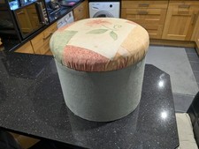 Handmade Pouffe/ Foot Rest/ Footstool Storage Vintage Retro