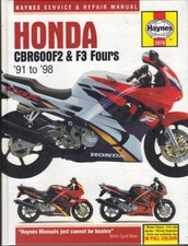 HONDA CBR600 F2,CBR600 F3,CBR600F2,CBR600F3 HAYNES MANUAL 1991-1998 "HARDBACK"