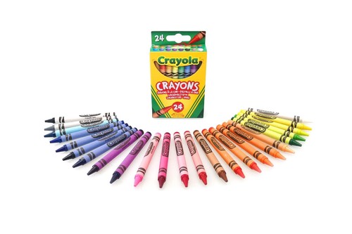 Crayola wax colouring crayons - wax,