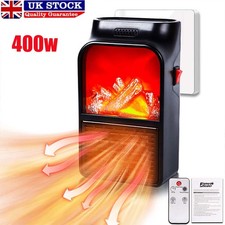 Plug In Wall Heater Portable Mini Electric Heater Fan Space Warmer with Remote.