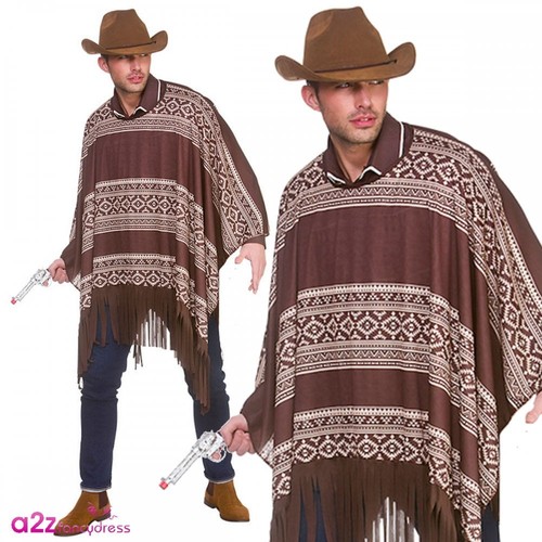 Mens western cowboy poncho - mens,