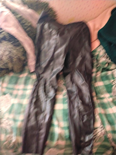 Women black faux leather - black,