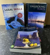 Bundle of 3 Legal Law Study Text Books Inc. Unlocking EU Law & Legal Skills