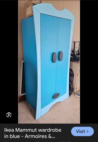 Ikea mammut wardrobe blue - wardrobe, in