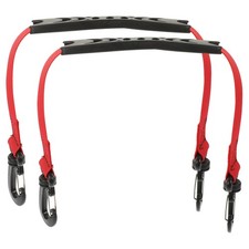 2 Pcs Red Nylon Roller Skates Leash Ski Boots Carrier Strap Outdoor