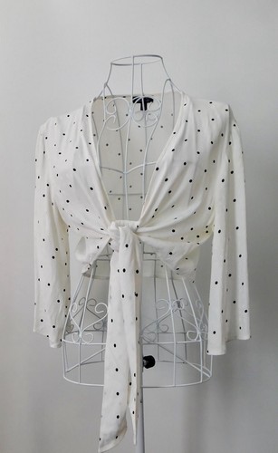Topshop white polka dot tie - topshop,