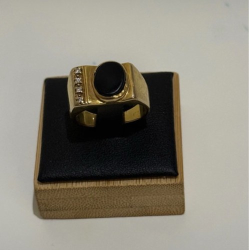 10k gold signet ring - 10k,