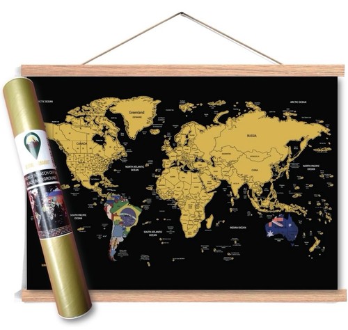 Scratch off world - off, map