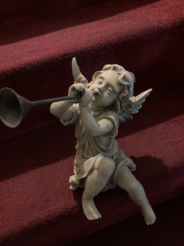 Angel with trumpet shelf - angel, a