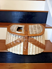 vintage fishing creel basket