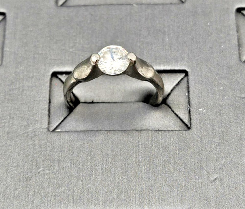 Silver tone clear - tone, rhinestone