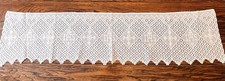 Frontal for credence table Handmade Cotton Crochet IHS 104cm Religious Lace #84