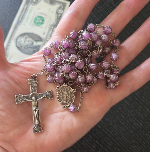 Old sterling silver - sterling, rosary