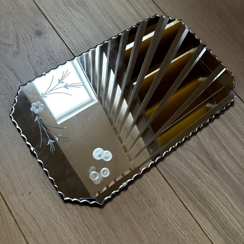 1960s vintage bevelled glass - vintage,