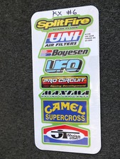 Rear Fender Decals Kawasaki KX