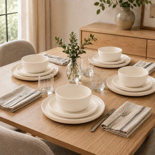 12pc stoneware dinner - 12pc, set