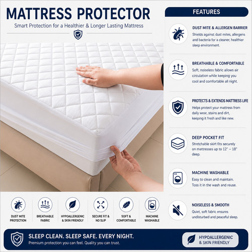 Extra deep mattress protector - mattress,
