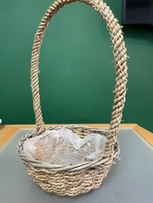 Rustic Wicker Basket Handle &