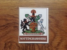 Tonibell Nottinghamshire County Badge Collectable Card. Free UK Postage