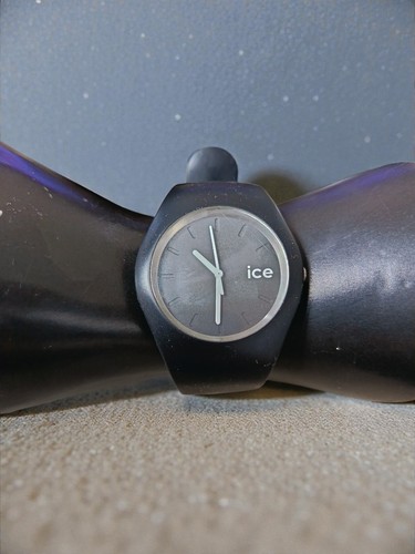 Ice watch black silicone strap - watch,