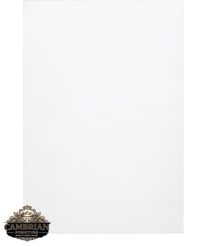 White matt slab kitchen - white,