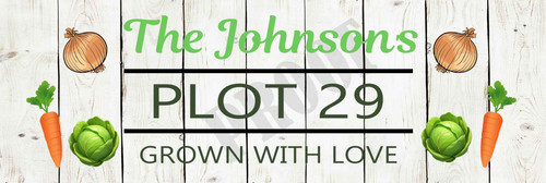 Personalised allotment sign - personalised,