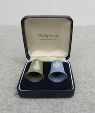 Wedgwood Christmas Thimbles Jasperware Boxed - Thames Hospice