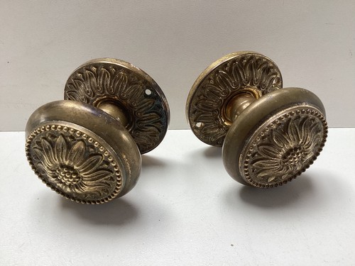 Vintage brass sunflower - vintage,